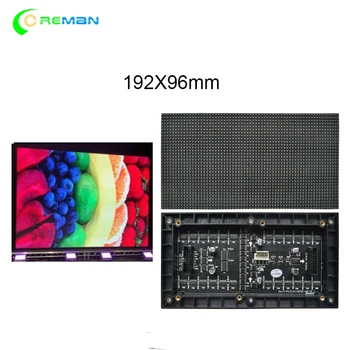 Vnútorné 1/16 Scan RGB 3in1 P3 Full farebné LED Modul 192X96mm vnútri
