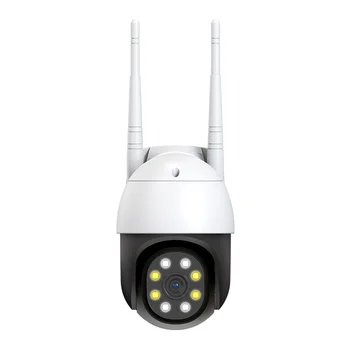 Vonkajšie Bezpečnostné Kamery, 1080P Pan Tilt Bezdrôtový WiFi Vonkajšie Kamery pre domáci Bezpečnostný Systém s 360°, Nočné Videnie