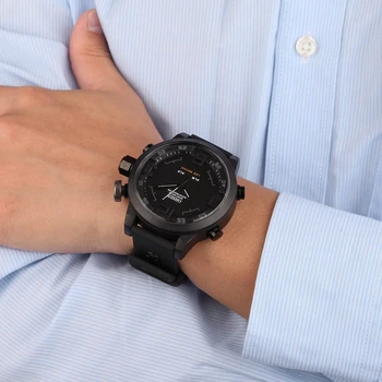 Vonkajšie Športové Hodinky pre Mužov Waterproof Black Vojenské Digitálne náramkové hodinky Relogio Masculino Taktické Duálny Čas Quartz Hodiny