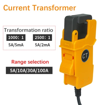 Vysoká Presnosť AC Svorka Aktuálne Senzor Transformer Osciloskop Úniku Sonda 0mA-100.0 A