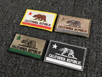 Vyšívané Škvrny na Oblečení Diy California Medveď Háku&Slučky Patch Odznak Vonkajšie Batoh Flag of California Výšivky Záplaty