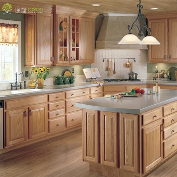 Všetky masívneho dreva Modulárny Kuchynskej linky na Mieru Americký styleModern minimalistický Kuchynskej Quartz stone pultu