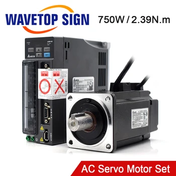 WaveTopSign 750W AC Servo Motor Vodič Súpravy B2 Série 2.39 N. m 5.1 3000rpm ASD-B2-0721-B+ECMA-C20807RS s 3 m Kábel