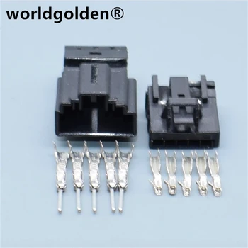 Worldgolden 5 pin 0.6 mm automatické elektrické bývanie plug drôty vedenia kábla konektor plug 8R0973605 8R0 973 605