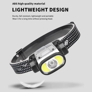 XPG KLASU Hlava-montáž Baterka Inteligentné Vlna Snímanie Vonkajší Reflektor Život Vodotesný pre Kempovanie Noc Cyklistické Núdze