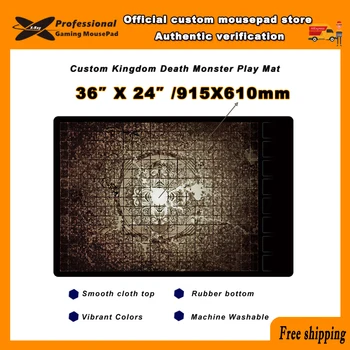 Xraypad Vlastné X-Raypad Kráľovstvo Smrti Monster Prírodného Kaučuku Hrať Mat 915x610mm Zadarmo stitched Stôl Mat