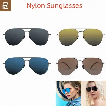 Youpin TS Nylon Letné slnečné Okuliare Polarizované Nehrdzavejúcej Šošovky Farebné Retro 100% UV-Dôkaz Cestovné Jazdy Vintage Pilot Sunglasse