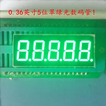 Zadarmo Loď, Spoločná anóda 0.36 palcový digitálny tube 5 bitov digitálne trubice led displej 0.36 palcov Emerald digitálne trubice Zelená