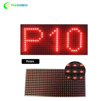 Červená LED panel prihlásenie P10 Vonkajší LED Displej text message semioutdoor