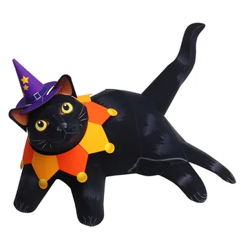 Čierna Mačka, Halloween Ručné Skladanie Origami Umenie Mini Roztomilý 3D Papier Model Papercraft Zvierat DIY Deti, Dospelých Plavidlá, Hračky, QD-054