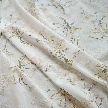 Čínsky Štýl, Vyšívané dámske Šaty Tričko Textílie Vytlačené Textílie Pre Svadobné Šaty Cheongsam Módne Ručné DIY Textílie