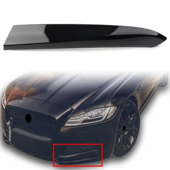 Ľavej Strane Vozidla Predný Nárazník Mriežka Lesklý Čierny Vložte Kryt Výbava Dekorácie Pre Jaguar XF 2016 2017 2018 2019 2020 ABS Plast